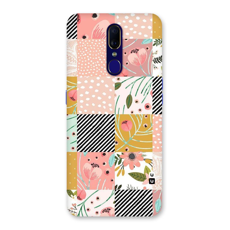 Leaf Stripe Polka Back Case for Oppo A9