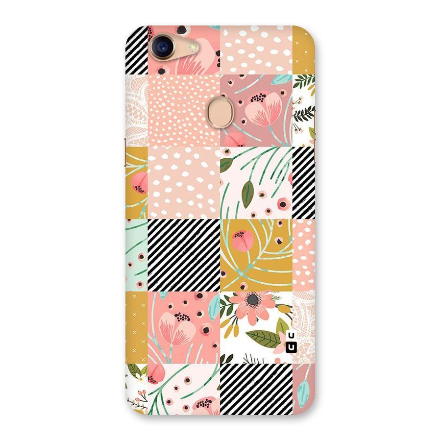 Leaf Stripe Polka Back Case for Oppo F5