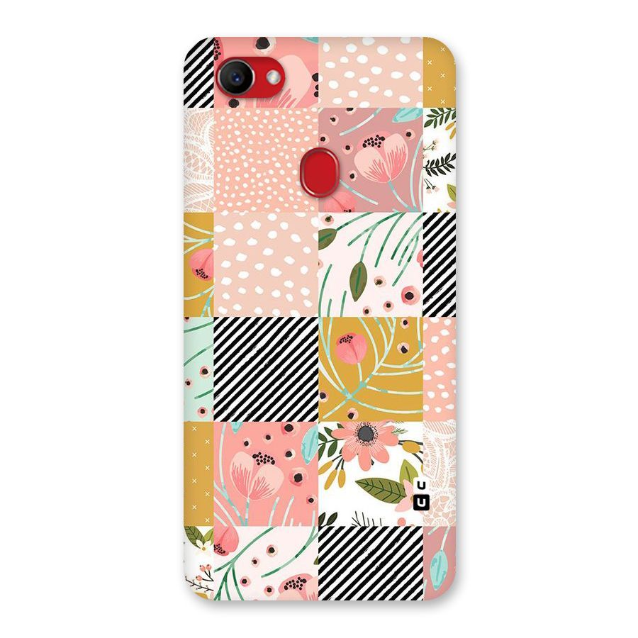 Leaf Stripe Polka Back Case for Oppo F7