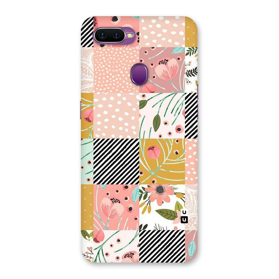 Leaf Stripe Polka Back Case for Oppo F9