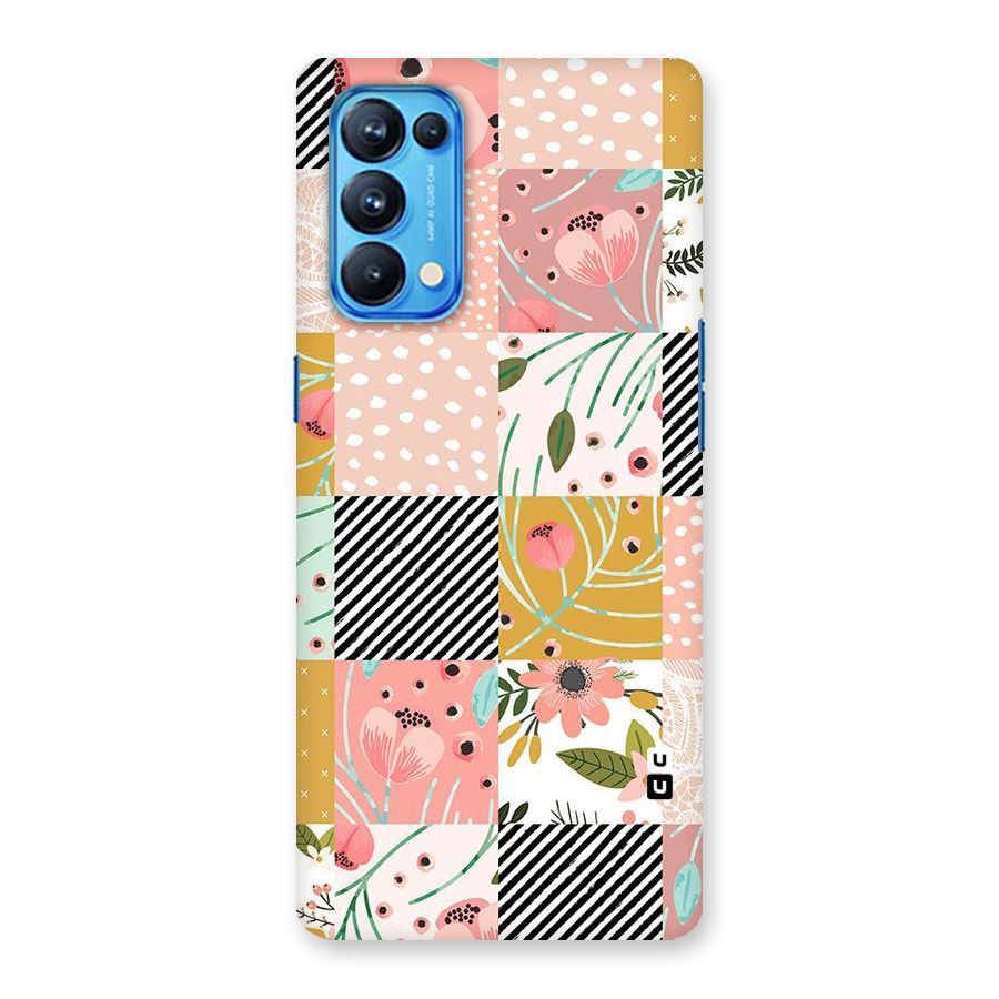 Leaf Stripe Polka Back Case for Oppo Reno5 Pro 5G