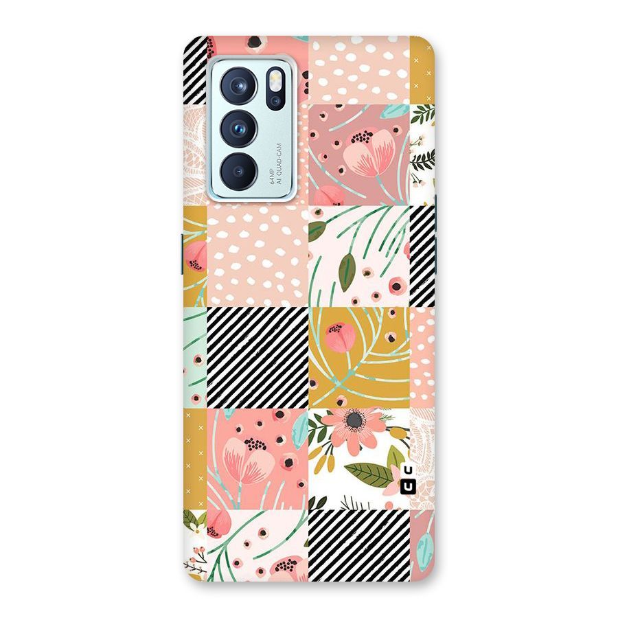 Leaf Stripe Polka Back Case for Oppo Reno6 Pro 5G