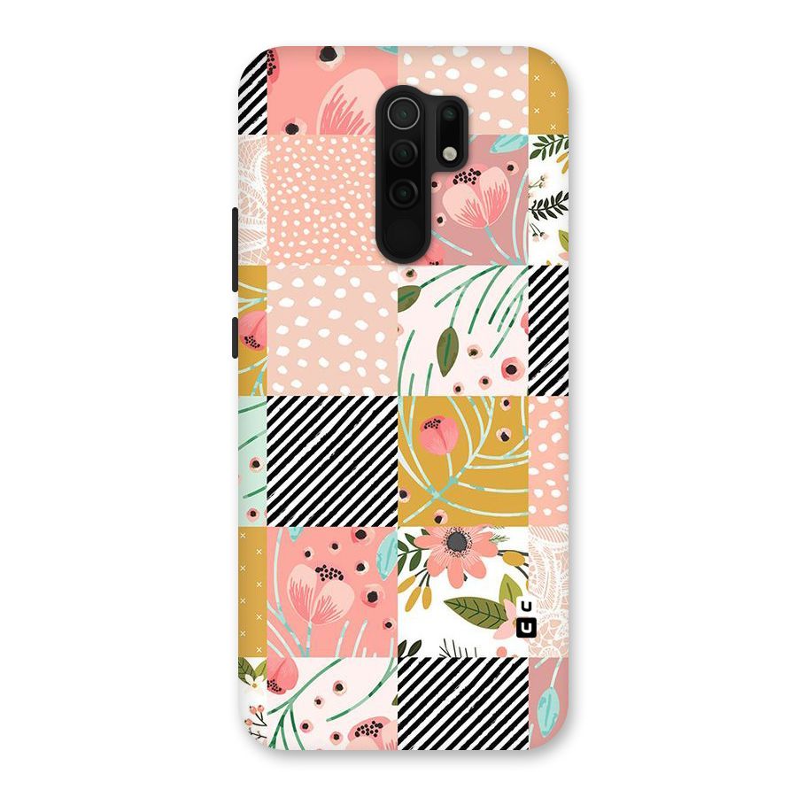 Leaf Stripe Polka Back Case for Poco M2
