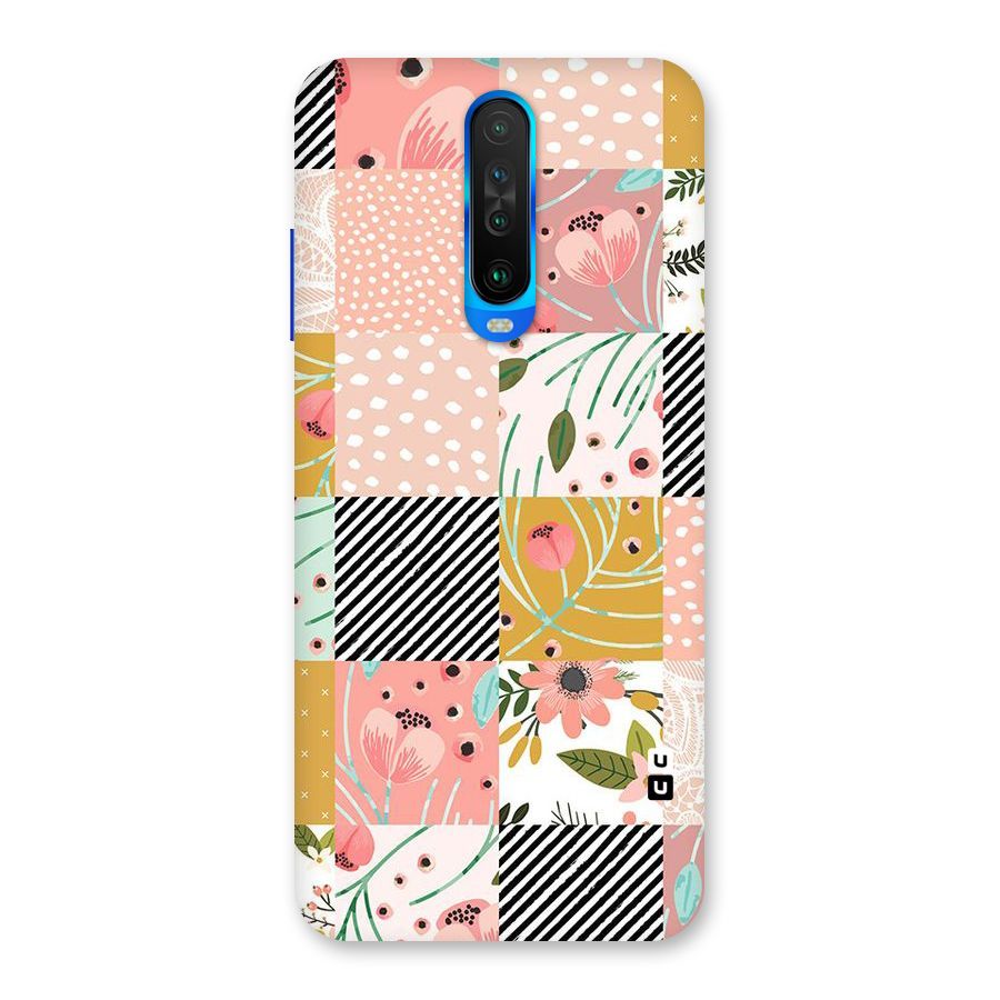 Leaf Stripe Polka Back Case for Poco X2