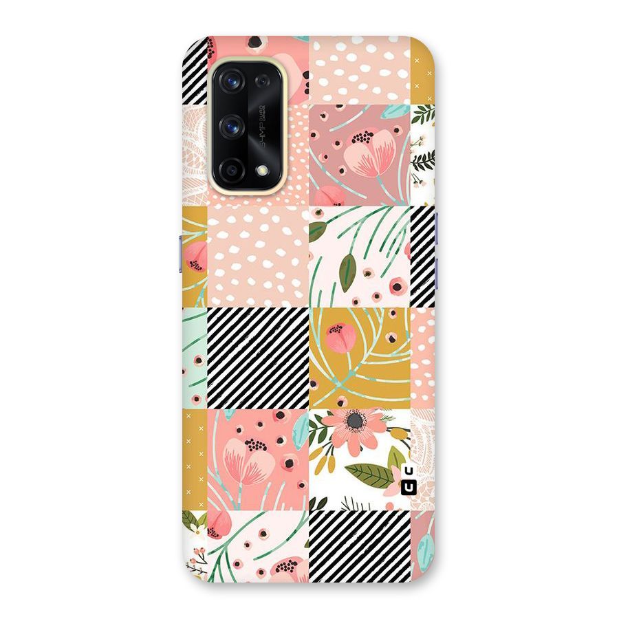 Leaf Stripe Polka Glass Back Case for Realme X7 Pro