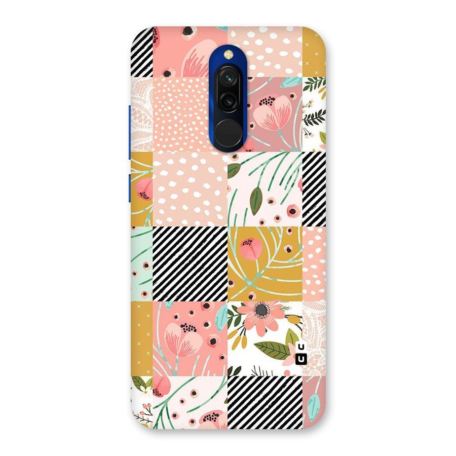 Leaf Stripe Polka Back Case for Redmi 8