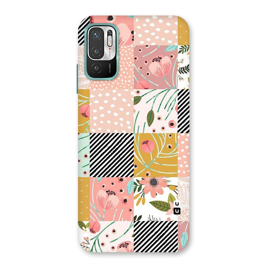 Leaf Stripe Polka Back Case for Redmi Note 10T 5G