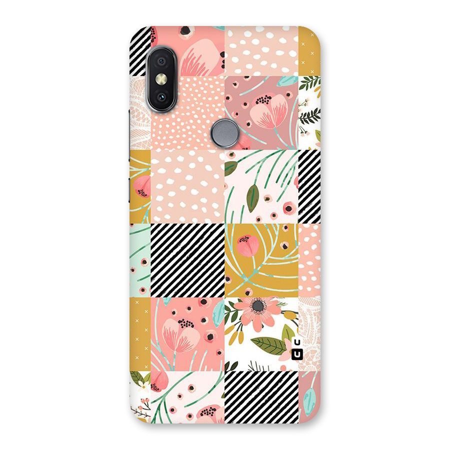 Leaf Stripe Polka Back Case for Redmi Y2