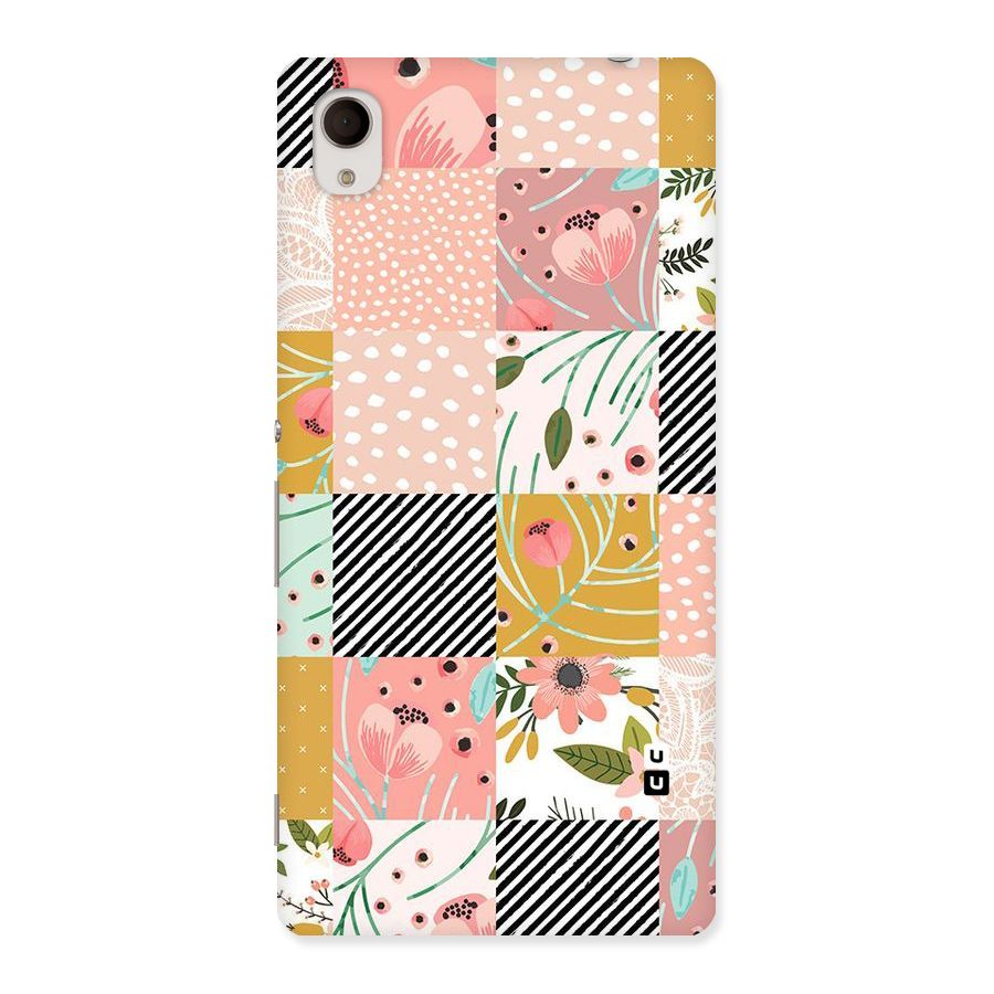 Leaf Stripe Polka Back Case for Sony Xperia M4