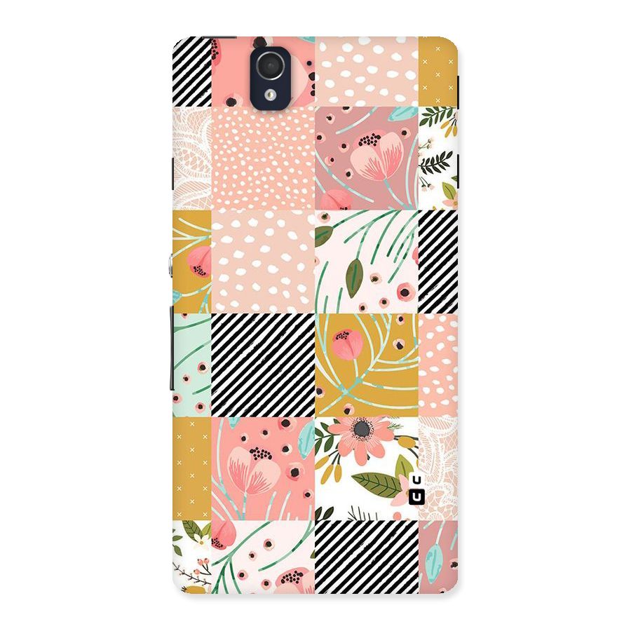 Leaf Stripe Polka Back Case for Sony Xperia Z
