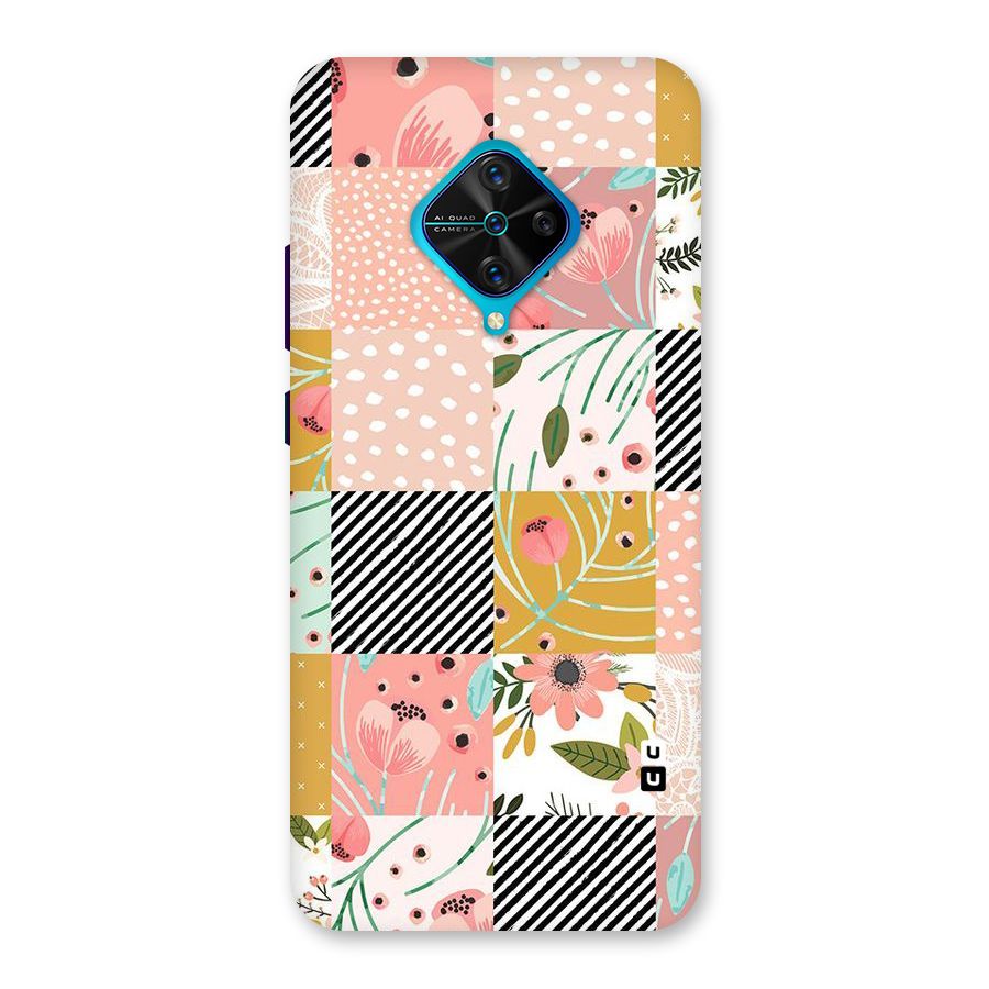 Leaf Stripe Polka Back Case for Vivo S1 Pro