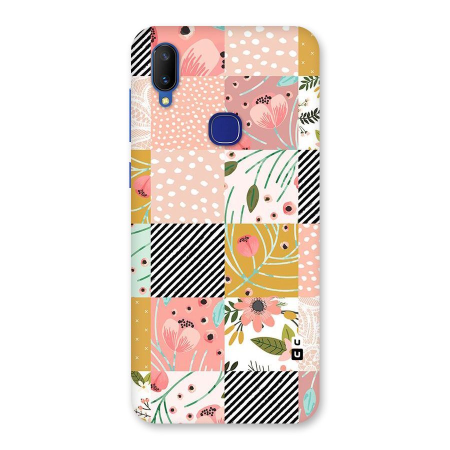 Leaf Stripe Polka Back Case for Vivo V11