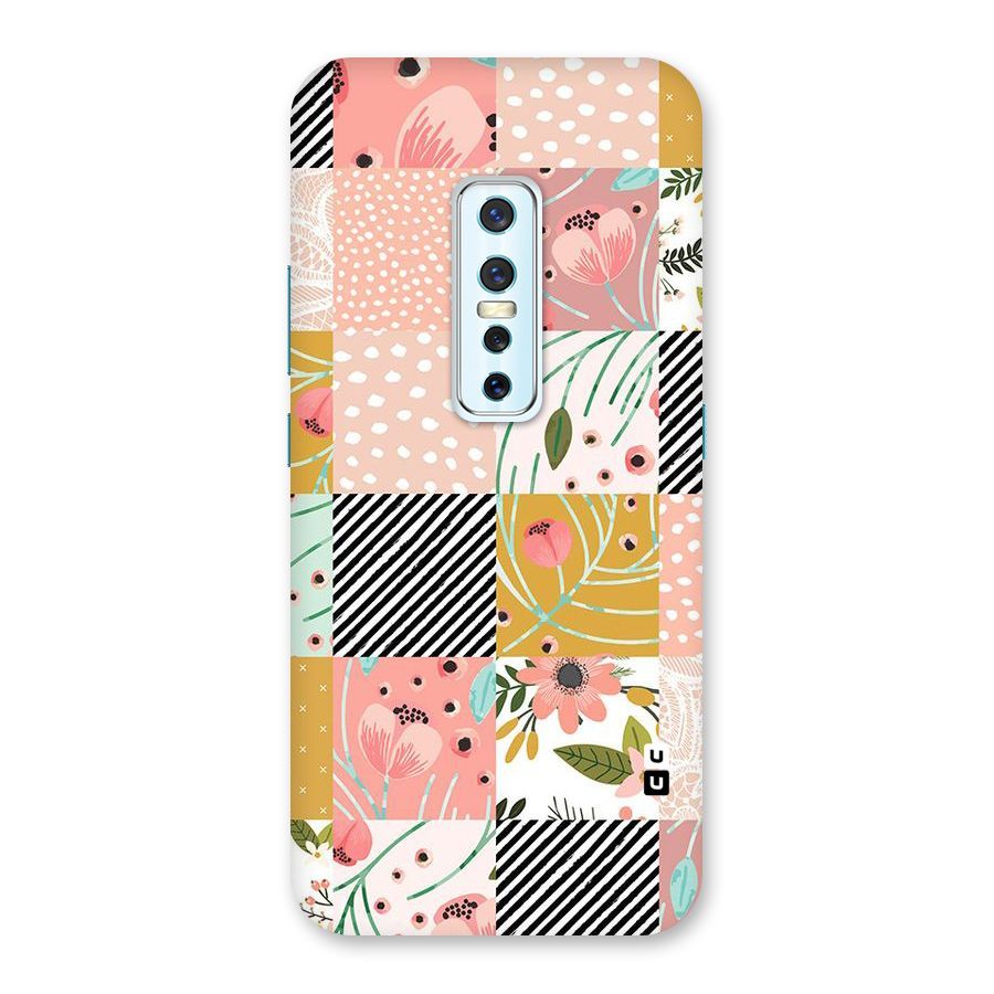 Leaf Stripe Polka Back Case for Vivo V17 Pro