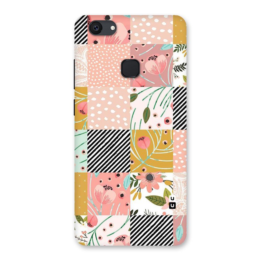 Leaf Stripe Polka Back Case for Vivo V7 Plus