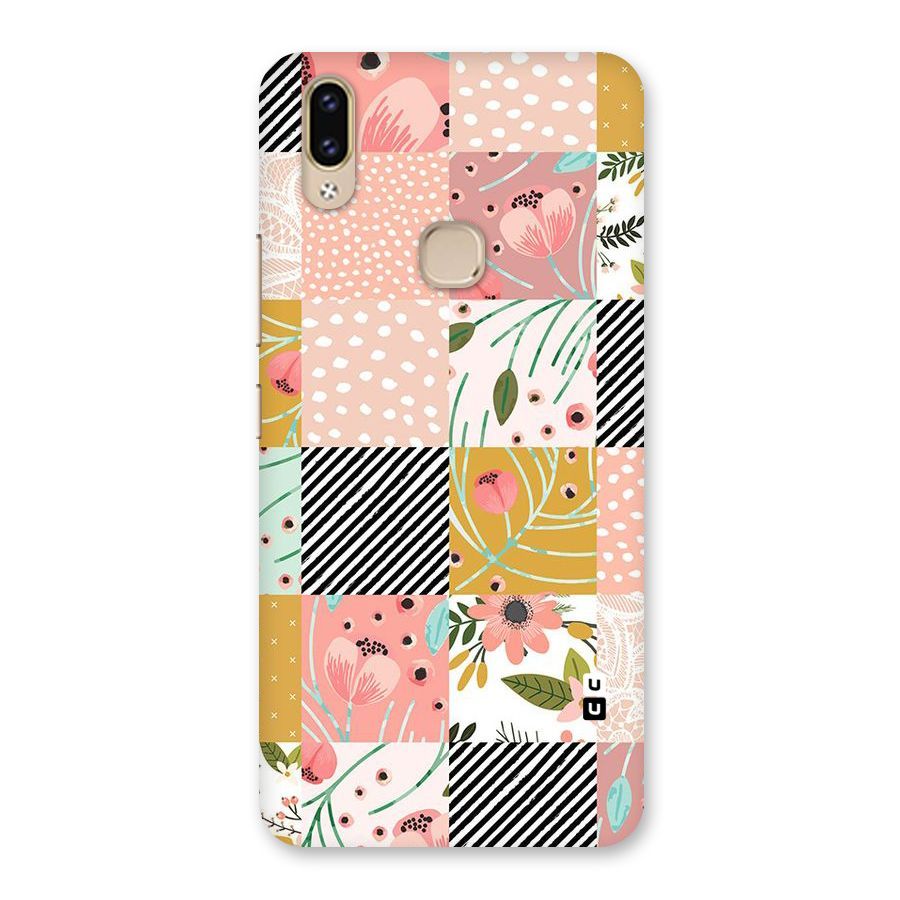 Leaf Stripe Polka Back Case for Vivo V9 Youth