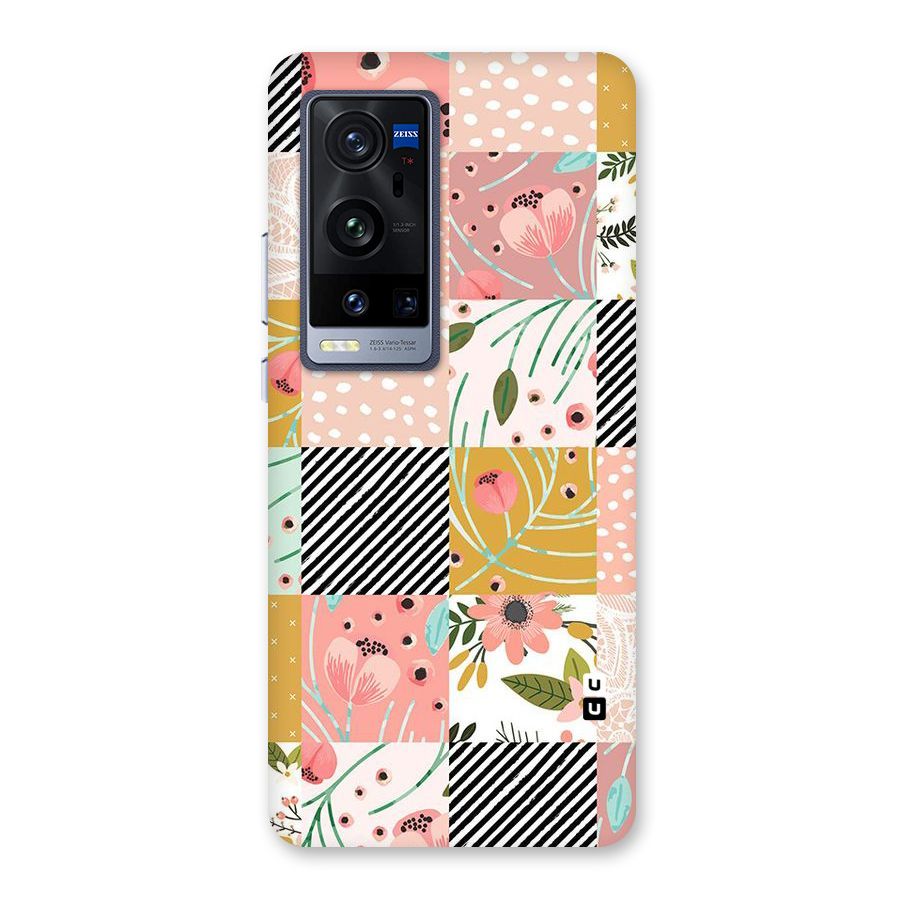 Leaf Stripe Polka Back Case for Vivo X60 Pro Plus
