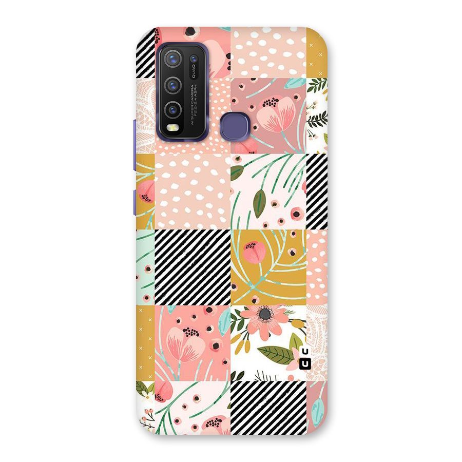 Leaf Stripe Polka Back Case for Vivo Y50