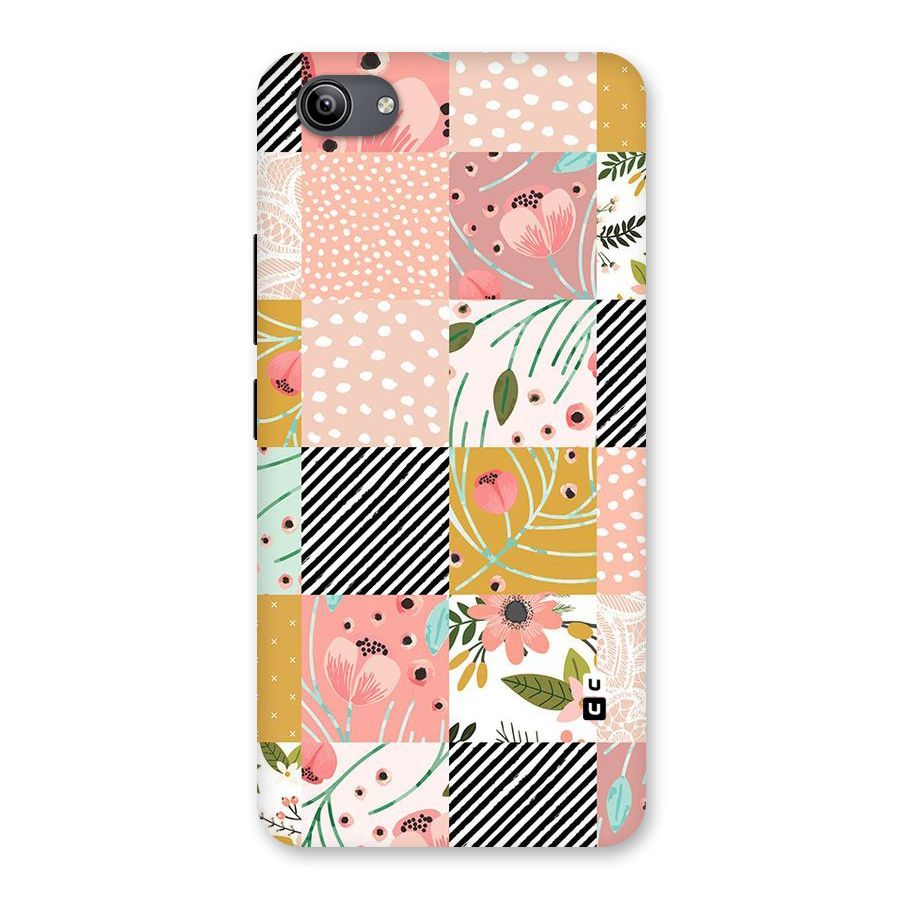 Leaf Stripe Polka Back Case for Vivo Y81i