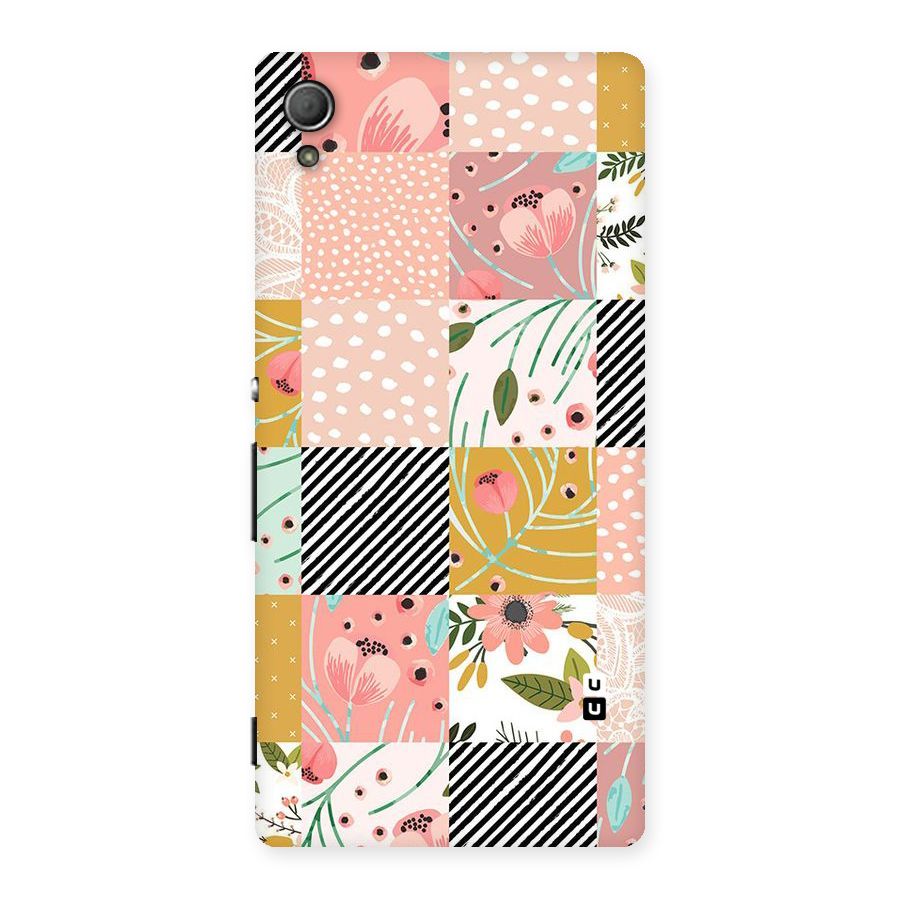 Leaf Stripe Polka Back Case for Xperia Z4