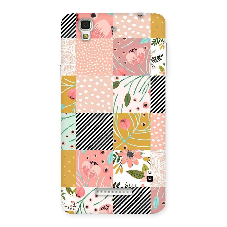 Leaf Stripe Polka Back Case for YU Yureka Plus