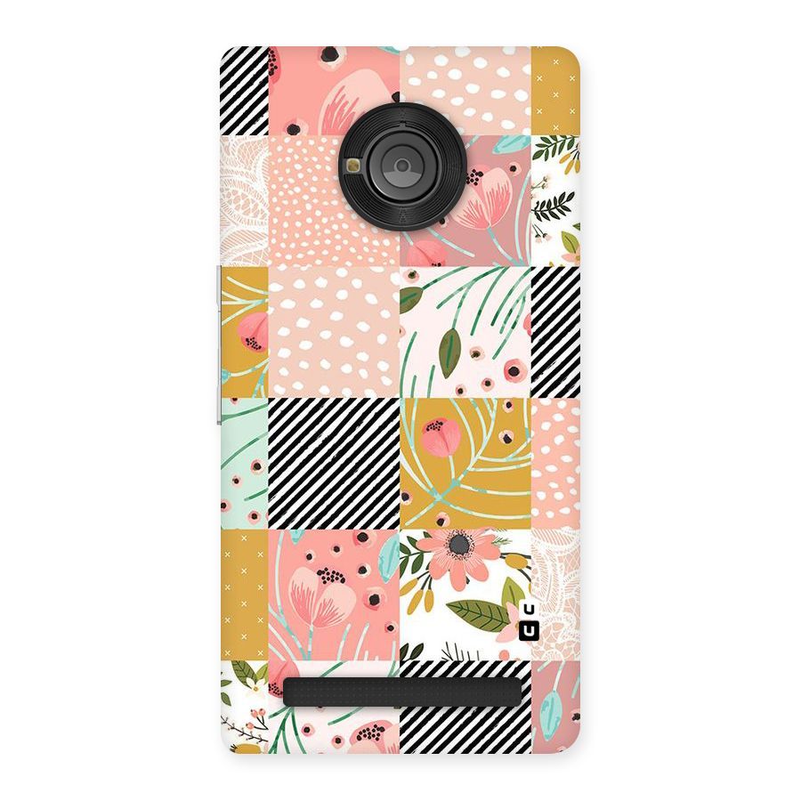 Leaf Stripe Polka Back Case for Yu Yunique