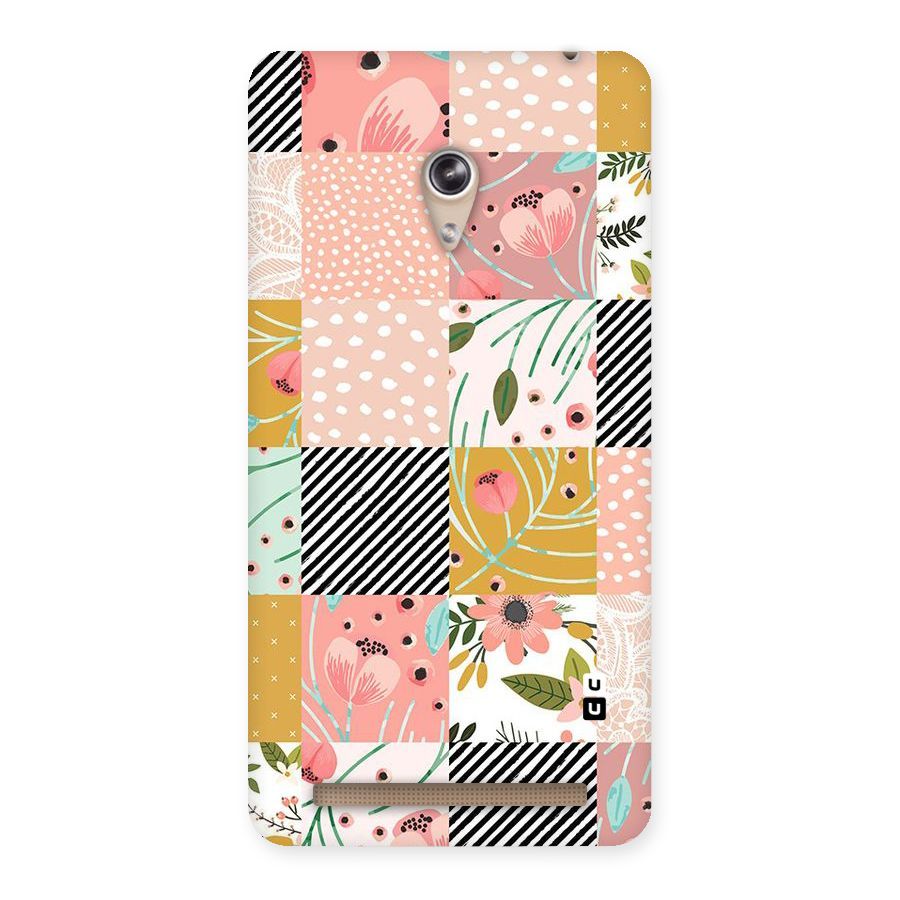 Leaf Stripe Polka Back Case for Zenfone 6