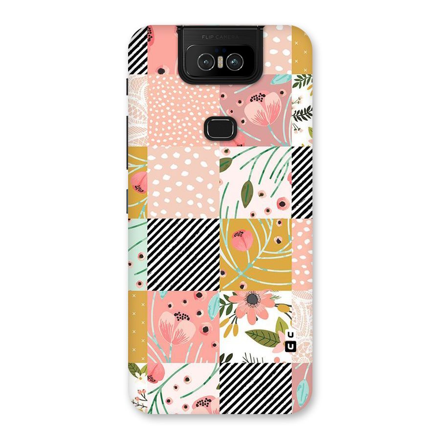 Leaf Stripe Polka Back Case for Zenfone 6z