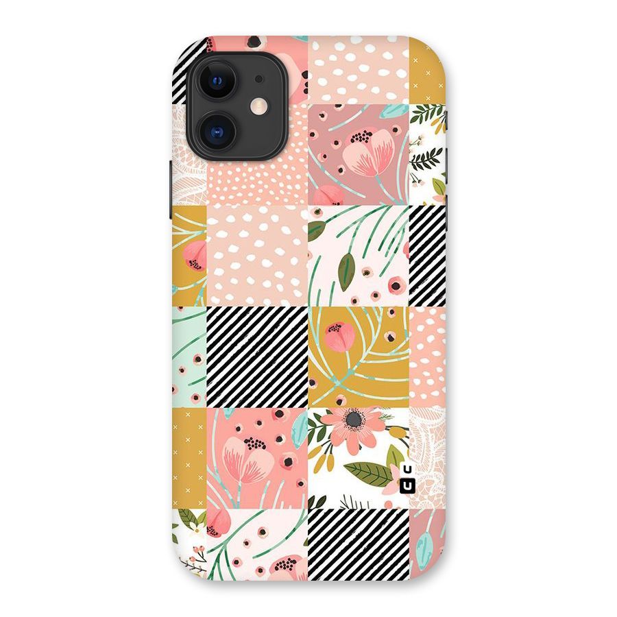 Leaf Stripe Polka Back Case for iPhone 11
