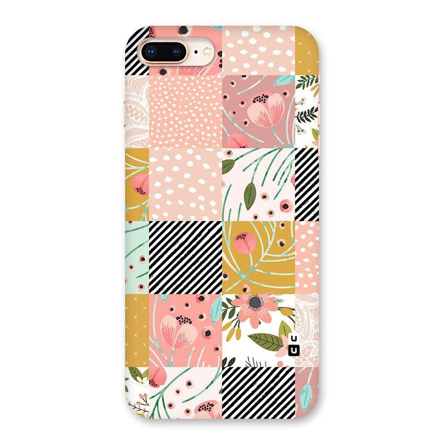 Leaf Stripe Polka Back Case for iPhone 8 Plus