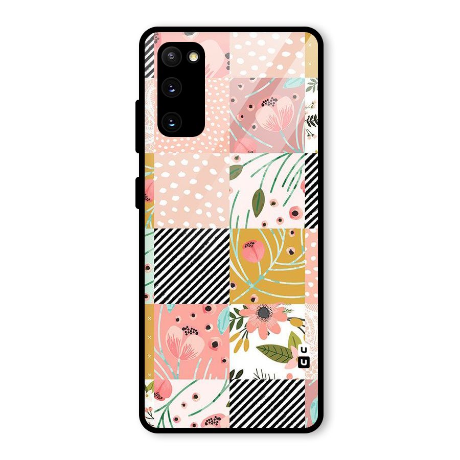 Leaf Stripe Polka Glass Back Case for Galaxy S20 FE 5G