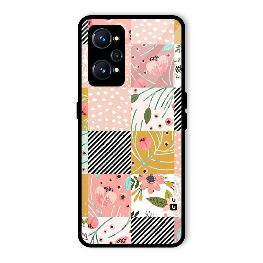 Leaf Stripe Polka Glass Back Case for Realme GT 2
