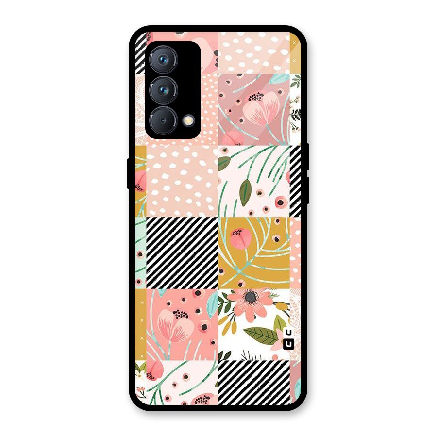 Leaf Stripe Polka Glass Back Case for Realme GT Master Edition