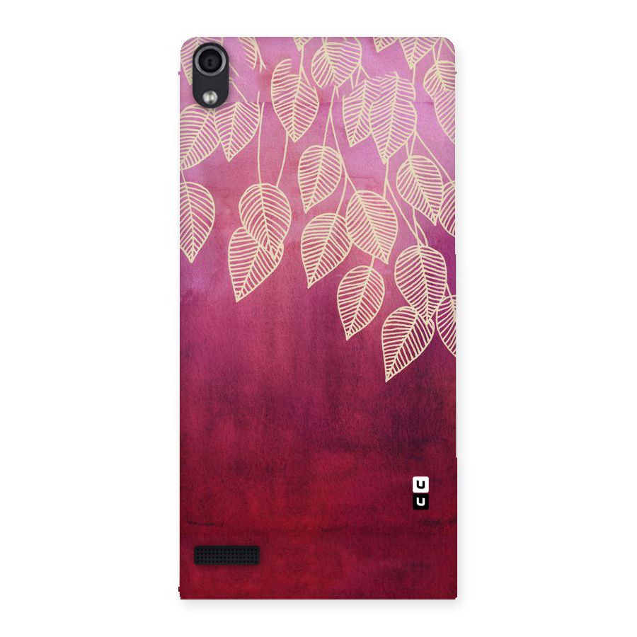 Leafy Outline Back Case for Ascend P6