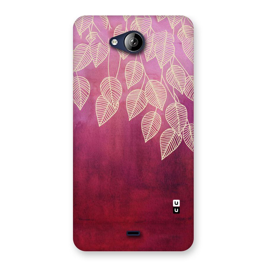 Leafy Outline Back Case for Canvas Play Q355