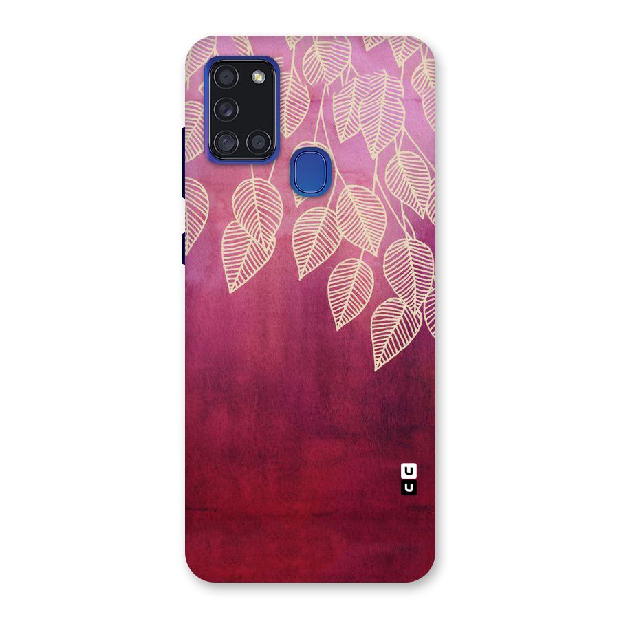 Leafy Outline Back Case for Galaxy A21s