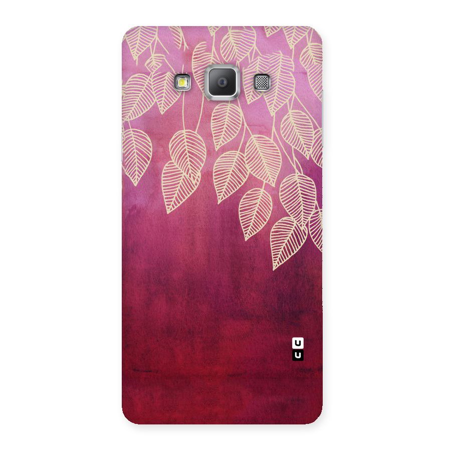 Leafy Outline Back Case for Galaxy A7