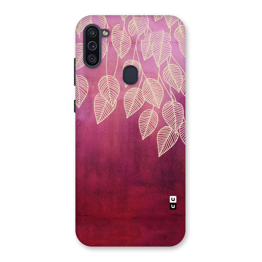 Leafy Outline Back Case for Galaxy M11