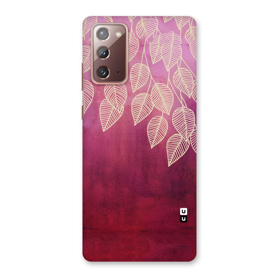 Leafy Outline Back Case for Galaxy Note 20