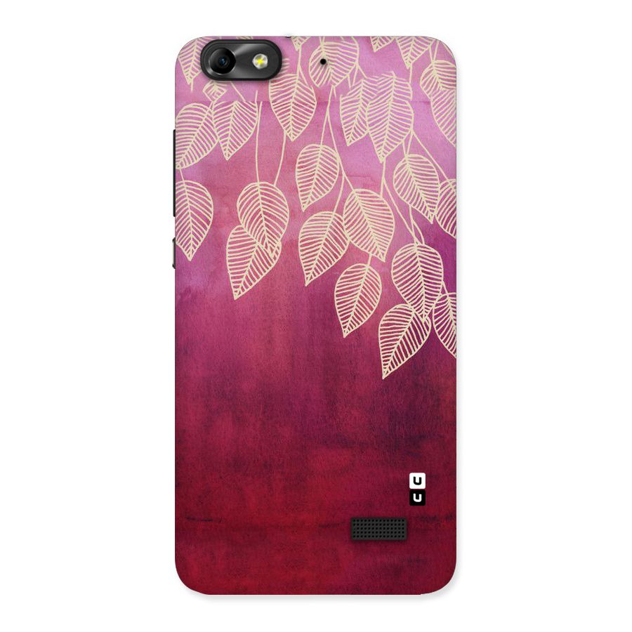 Leafy Outline Back Case for Honor 4C