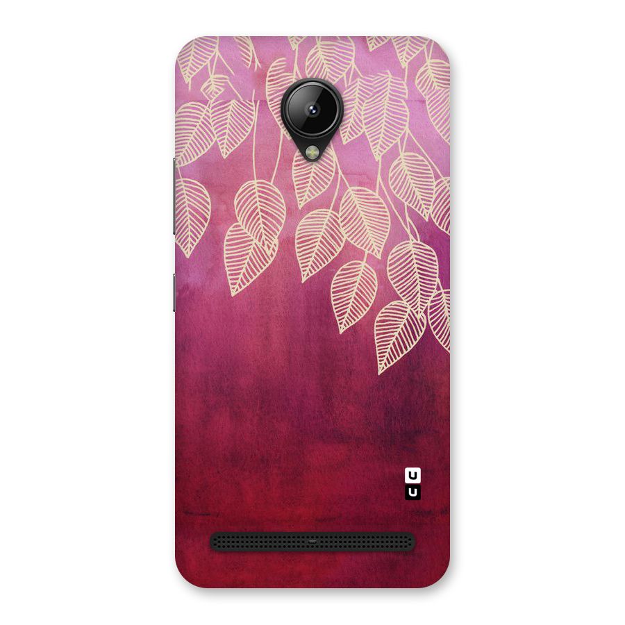 Leafy Outline Back Case for Lenovo C2