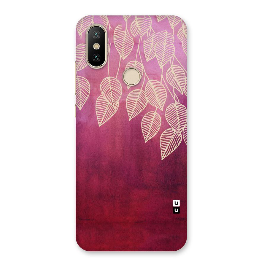 Leafy Outline Back Case for Mi A2