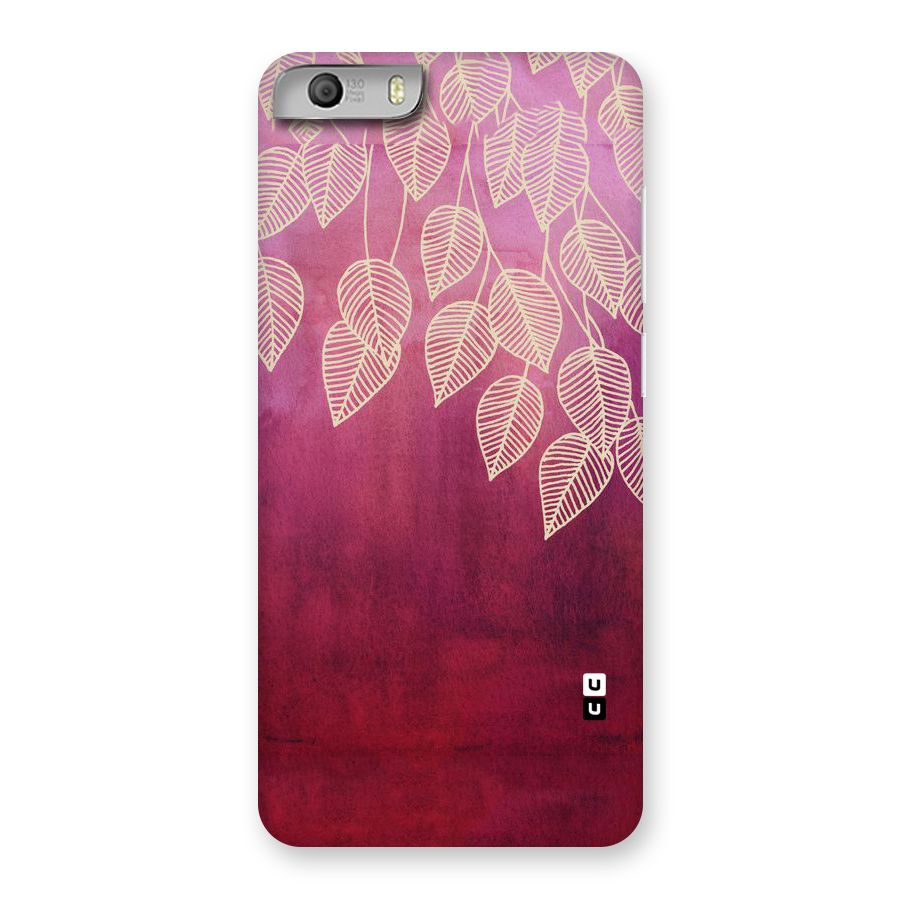 Leafy Outline Back Case for Micromax Canvas Knight 2