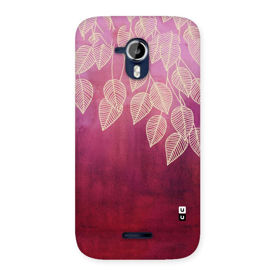 Leafy Outline Back Case for Micromax Canvas Magnus A117