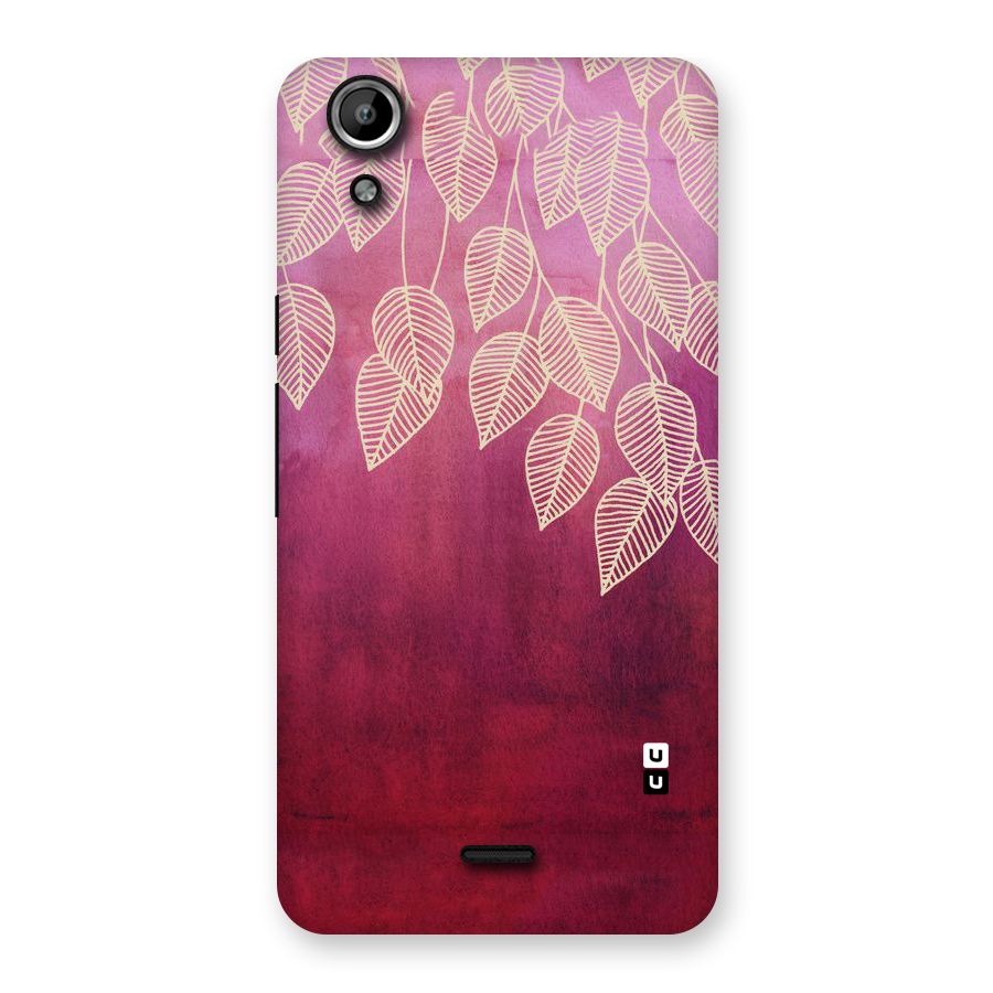 Leafy Outline Back Case for Micromax Canvas Selfie Lens Q345