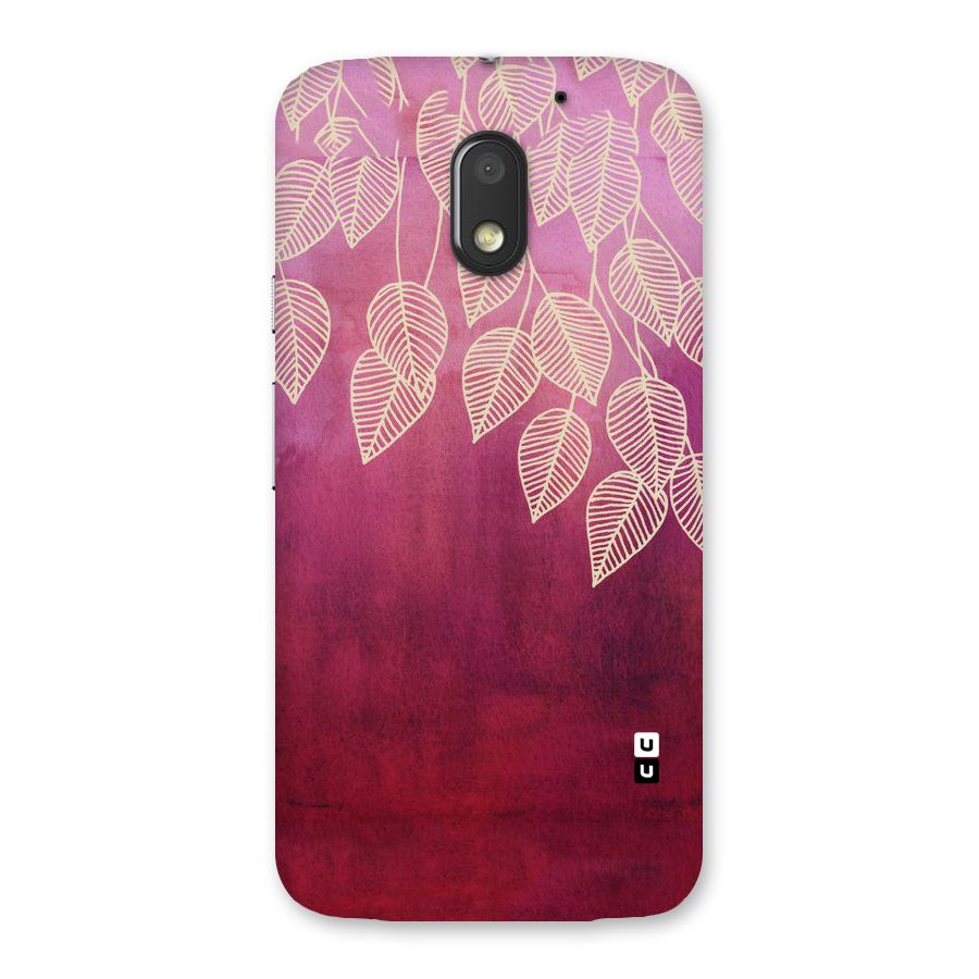 Leafy Outline Back Case for Moto E3 Power