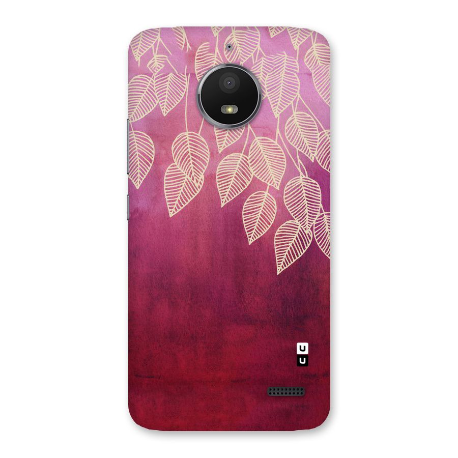 Leafy Outline Back Case for Moto E4