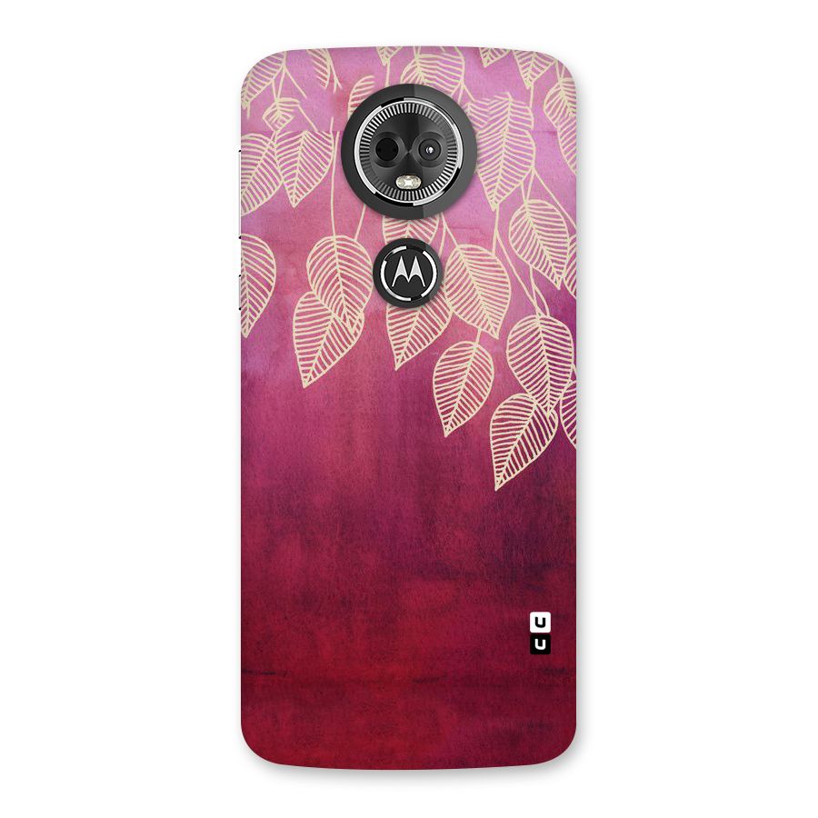 Leafy Outline Back Case for Moto E5 Plus