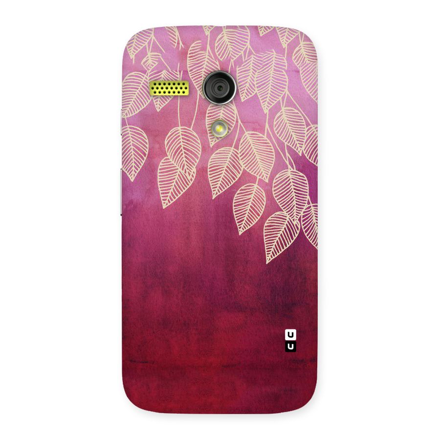 Leafy Outline Back Case for Moto G