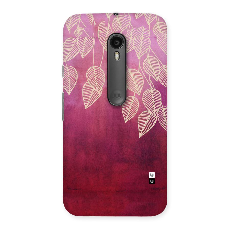 Leafy Outline Back Case for Moto G3