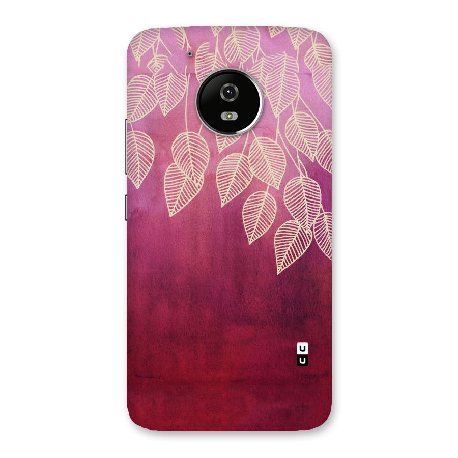 Leafy Outline Back Case for Moto G5